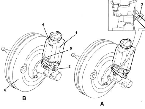 Brake pump, reservoir and load proportioning valve