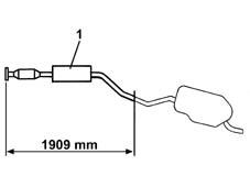 Front exhaust silencer - r + r