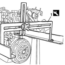 Engine - position on stand and remove