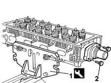 Thermostat unit - r + r with cylinder head removed