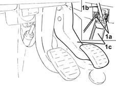 Brake pedal - r+r manual gearbox versions