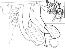 Brake pedal - r+r manual gearbox versions