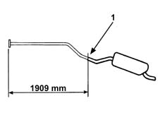 CENTRE exhaust PIPE - R.R.