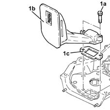 Emgine oil intake duct - r r