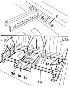 Split rear seat assembly - r+r