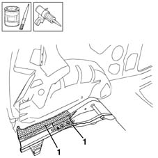 Boot floor pan rail partial
