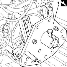 Engine - position on stand and remove