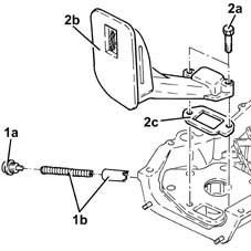 Engine oil pump, removed - check at bench