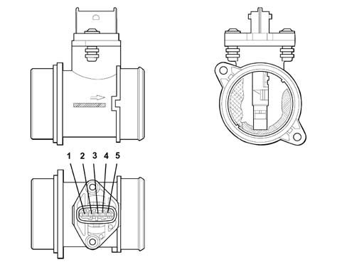 Check on operation of air flow meter